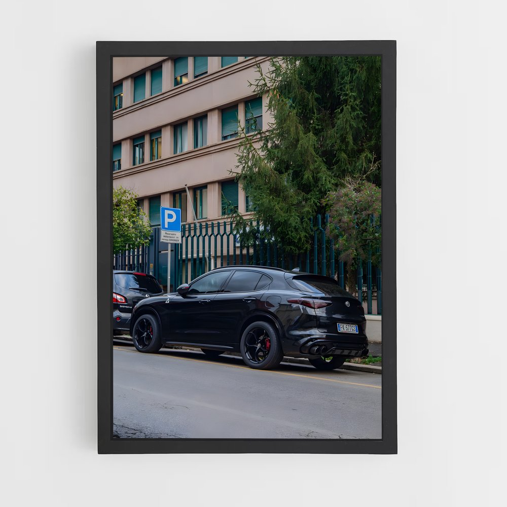 Poster Stelvio quadrifoglio – affiche Alfa Romeo (vue 2)